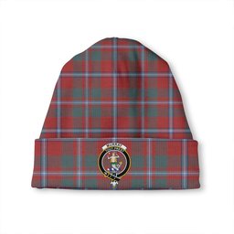 ScotsTee Shop Scottish Murray of Abercairney Portrait (Murray of Abercairney; Portrait) Weathered Clan Crest Tartan Plaid Knit Beanie