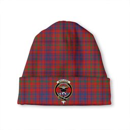 ScotsTee Shop Scottish MacLeod of Tullibardine (Red MacLeod) Modern Clan Crest Tartan Plaid Knit Beanie