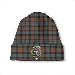 ScotsTee Shop Scottish Murray of Atholl variation (Murray of Atholl; variation) Weathered Clan Crest Tartan Plaid Knit Beanie