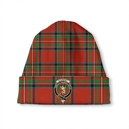 ScotsTee Shop Scottish Stewart Royal (Royal Stewart) Ancient Clan Crest Tartan Plaid Knit Beanie