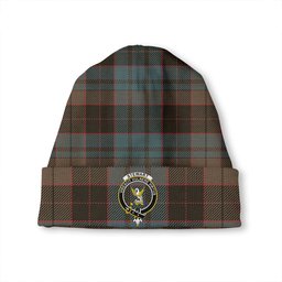 ScotsTee Shop Scottish Stewart Old Weathered Clan Crest Tartan Plaid Knit Beanie