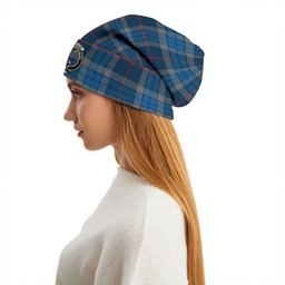 ScotsTee Shop Scottish Thorburn (Thurburn) Modern Clan Crest Tartan Plaid Knit Beanie