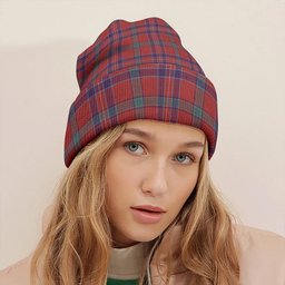 ScotsTee Shop Scottish MacNiven Weathered Clan Crest Tartan Plaid Knit Beanie
