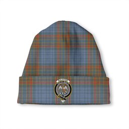 ScotsTee Shop Scottish Ralston UK Weathered Clan Crest Tartan Plaid Knit Beanie