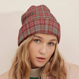 ScotsTee Shop Scottish Ogilvie Weathered Clan Crest Tartan Plaid Knit Beanie