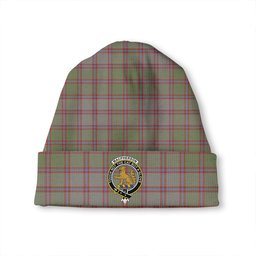 ScotsTee Shop Scottish MacPherson of Glentruim Weathered Clan Crest Tartan Plaid Knit Beanie