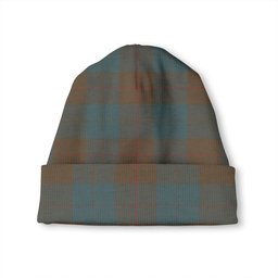 ScotsTee Shop Scottish Barclay Hunting Weathered Tartan Plaid Knit Beanie