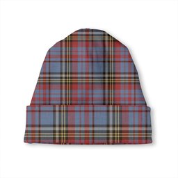 ScotsTee Shop Scottish Anderson Blue Westwood Weathered Tartan Plaid Knit Beanie