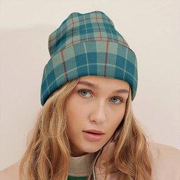 ScotsTee Shop Scottish Barclay Hunting 2 Ancient Tartan Plaid Knit Beanie
