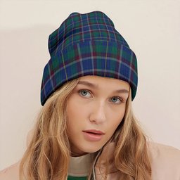 ScotsTee Shop Scottish Belfrage (Belfarge) Modern Tartan Plaid Knit Beanie