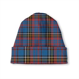 ScotsTee Shop Scottish Anderson Blue Westwood Ancient Tartan Plaid Knit Beanie
