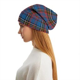 ScotsTee Shop Scottish Anderson Blue Westwood Ancient Tartan Plaid Knit Beanie