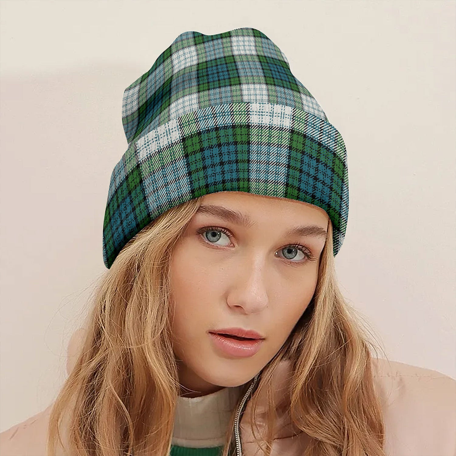 ScotsTee Shop Scottish Campbell 42nd Dress Ancient Tartan Plaid Knit Beanie