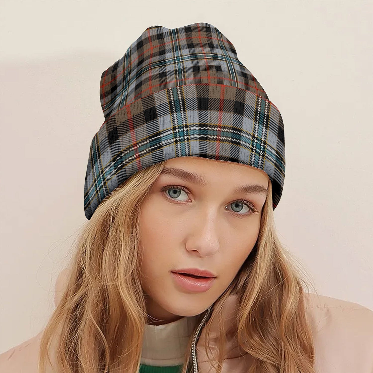 ScotsTee Shop Scottish Campbell Hunting Ancient Tartan Plaid Knit Beanie