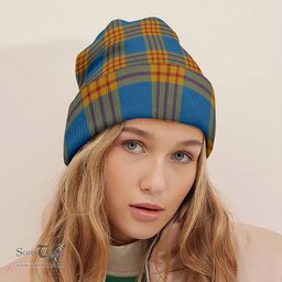 ScotsTee Shop Scottish Carlisle Ancient (Carlill Ancient) Modern Tartan Plaid Knit Beanie