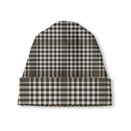 ScotsTee Shop Scottish Burns Check (Burns Ayr) Weathered Tartan Plaid Knit Beanie
