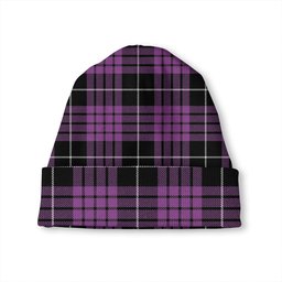 ScotsTee Shop Scottish Buchanan Cerise 2 Special Ancient Tartan Plaid Knit Beanie