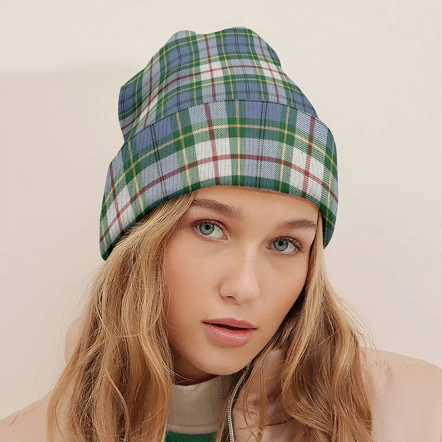 ScotsTee Shop Scottish Coulter Dress Ancient Tartan Plaid Knit Beanie