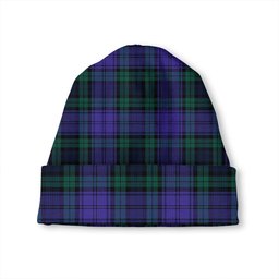 ScotsTee Shop Scottish Campbell 42nd Dress Balhousie Modern Tartan Plaid Knit Beanie