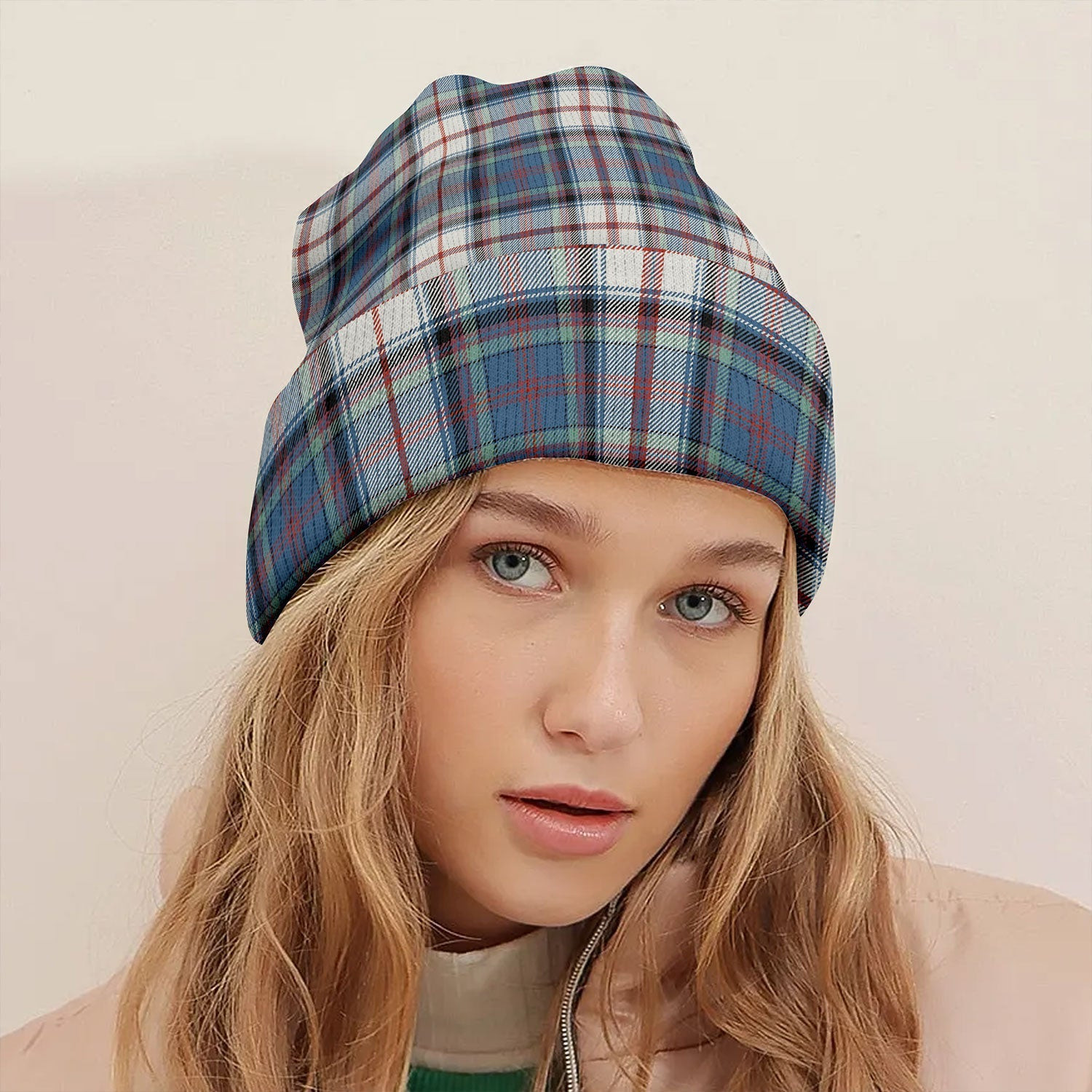 ScotsTee Shop Scottish Cooper Dress 3 Ancient Tartan Plaid Knit Beanie