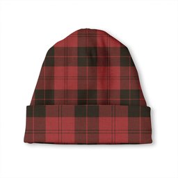 ScotsTee Shop Scottish Campbell Red (Campbell of Armaddie) Weathered Tartan Plaid Knit Beanie