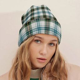 ScotsTee Shop Scottish Henderson Dress 3 (MacKendrick Dress 3) Ancient Tartan Plaid Knit Beanie