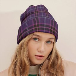ScotsTee Shop Scottish Fitzgerald Hunting Weathered Tartan Plaid Knit Beanie