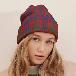ScotsTee Shop Scottish Fraser (Wilson 1820) Modern Tartan Plaid Knit Beanie
