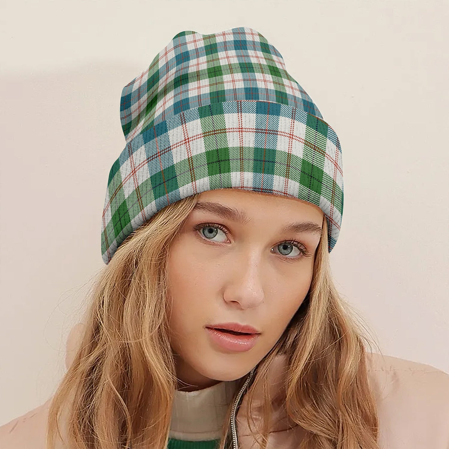 ScotsTee Shop Scottish Guthrie Dress Ancient Tartan Plaid Knit Beanie