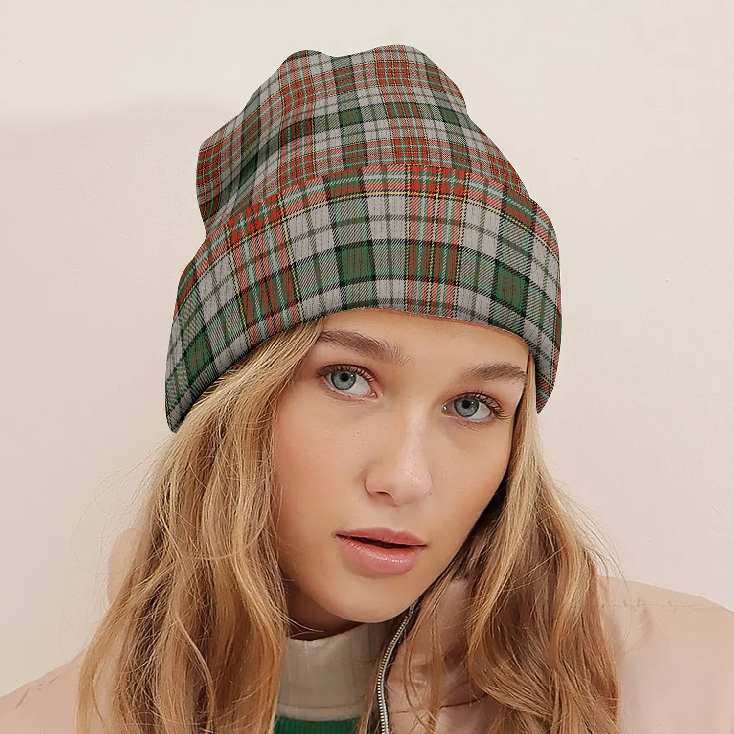 ScotsTee Shop Scottish Gayre Dress 2 Ancient Tartan Plaid Knit Beanie