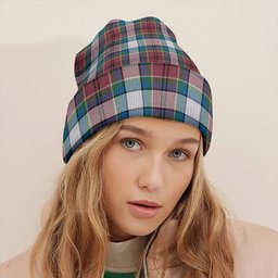 ScotsTee Shop Scottish Hebridean Dress Arisaid Red Ancient Tartan Plaid Knit Beanie