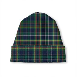 ScotsTee Shop Scottish Harkness Hunting Modern Tartan Plaid Knit Beanie