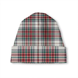 ScotsTee Shop Scottish MacBean Dress Modern Tartan Plaid Knit Beanie
