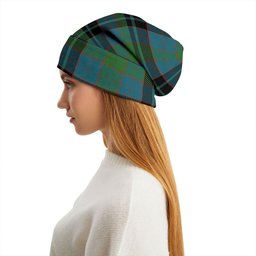 ScotsTee Shop Scottish Lumsden Hunting (Lumsden Green) Ancient Tartan Plaid Knit Beanie