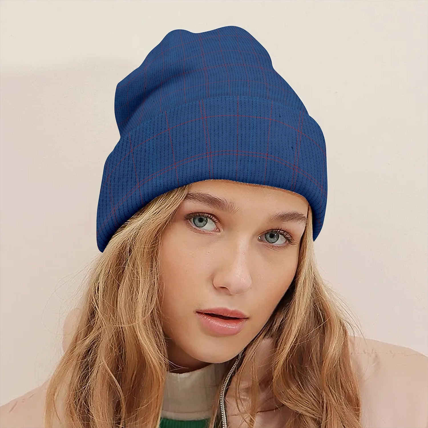 ScotsTee Shop Scottish Lochaber (Wilson-s Old) Modern Tartan Plaid Knit Beanie