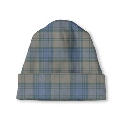 ScotsTee Shop Scottish Isle of Man Manx Centenary Weathered Tartan Plaid Knit Beanie