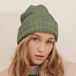 ScotsTee Shop Scottish Kennedy Irish Weathered Tartan Plaid Knit Beanie
