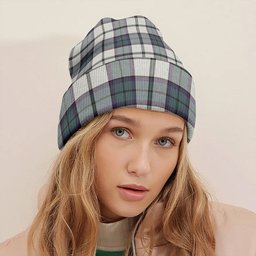 ScotsTee Shop Scottish Innes Green Dress Weathered Tartan Plaid Knit Beanie
