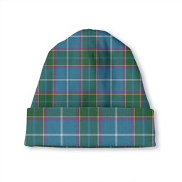 ScotsTee Shop Scottish Isle of Man Manx Laxey Blue Ancient Tartan Plaid Knit Beanie