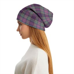 ScotsTee Shop Scottish Isle of Man Manx Weathered Tartan Plaid Knit Beanie