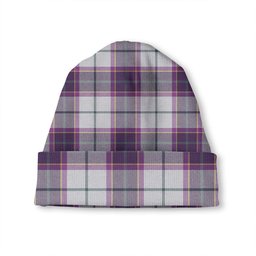 ScotsTee Shop Scottish Isle of Man Manx Dress Weathered Tartan Plaid Knit Beanie