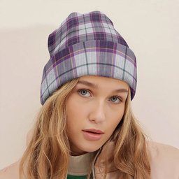 ScotsTee Shop Scottish Isle of Man Manx Dress Weathered Tartan Plaid Knit Beanie