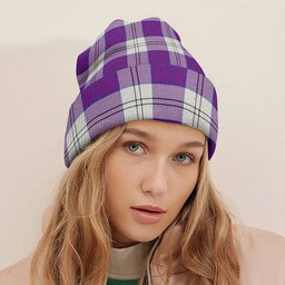 ScotsTee Shop Scottish Lennox Dress Dance Purple Tartan Plaid Knit Beanie