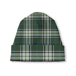 ScotsTee Shop Scottish Isle of Man Manx Ellan Vannin Modern Tartan Plaid Knit Beanie