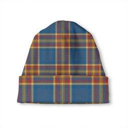 ScotsTee Shop Scottish Holyrood Jubilee (Holyrood Heirloom Holyrood Gold) Ancient Tartan Plaid Knit Beanie