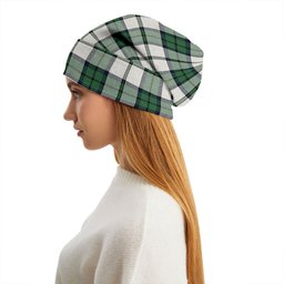 ScotsTee Shop Scottish Innes Green Dress Modern Tartan Plaid Knit Beanie
