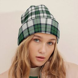 ScotsTee Shop Scottish Innes Green Dress Modern Tartan Plaid Knit Beanie