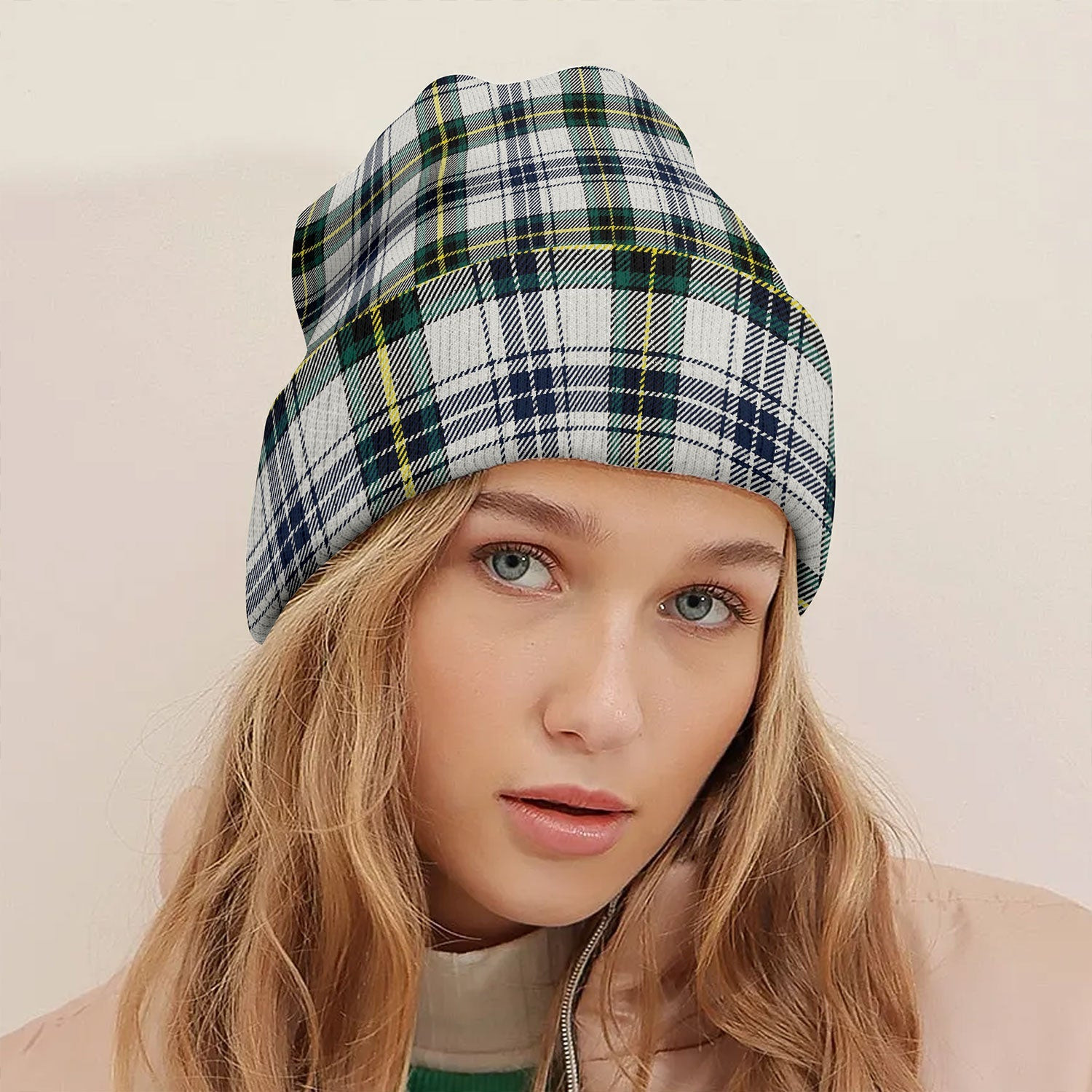 ScotsTee Shop Scottish Henderson Dress 3 Modern Tartan Plaid Knit Beanie