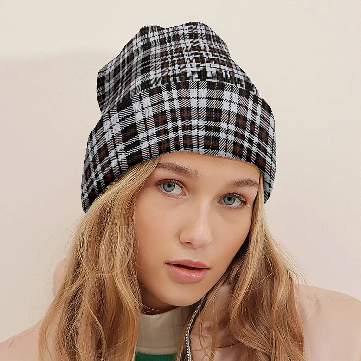 ScotsTee Shop Scottish Little Arisaid Modern Tartan Plaid Knit Beanie