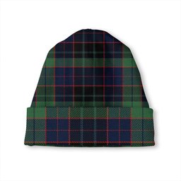 ScotsTee Shop Scottish Lumsden Hunting (Lumsden Green) Modern Tartan Plaid Knit Beanie